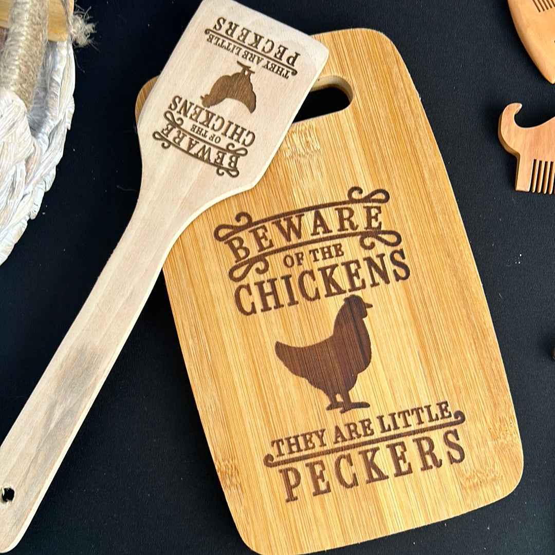 2 Pc Set Cutting Board & Spatula