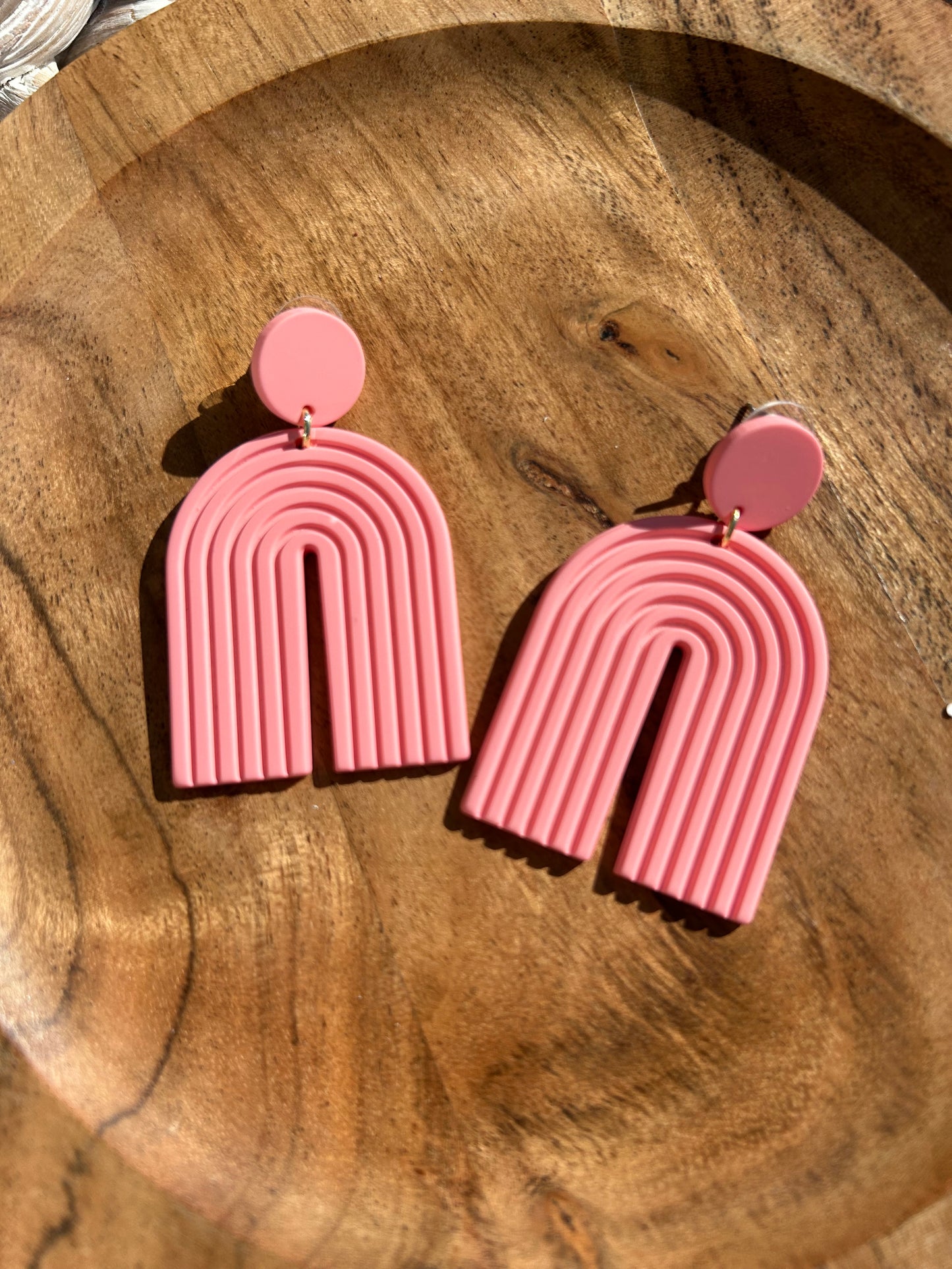 Pink Rainbow Earrings